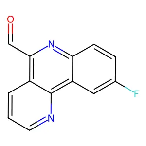 9-Fluorobenzo[H]1,6-naphthyridine-5-carbaldehyde structure