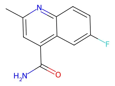 6-Fluoro-2-methylquinoline-4-carboxamide structure