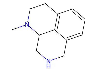 1H-Benzo[de][1,7]naphthyridine, 2,3,7,8,9,9a-hexahydro-1-methyl- structure