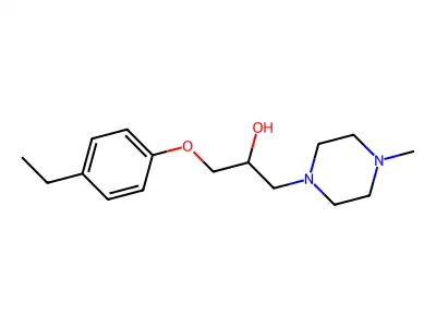 1-(4-Ethylphenoxy)-3-(4-methylpiperazin-1-yl)propan-2-ol structure