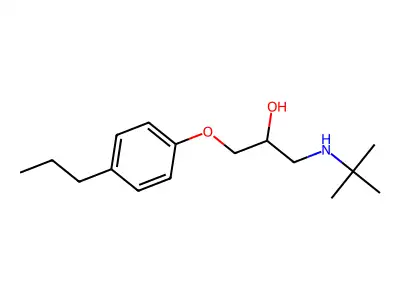 1-(Tert-butylamino)-3-(4-propylphenoxy)propan-2-ol structure