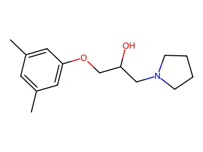 1-(3,5-Dimethylphenoxy)-3-(pyrrolidin-1-yl)propan-2-ol structure