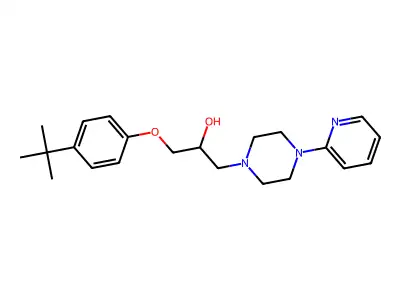 1-(4-Tert-butylphenoxy)-3-[4-(pyridin-2-yl)piperazin-1-yl]propan-2-ol structure