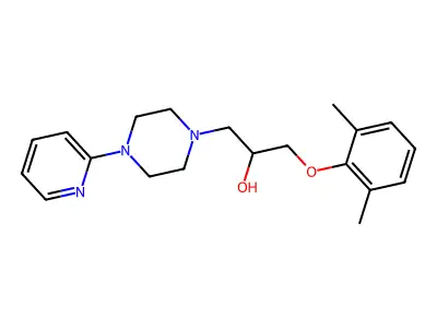 1-(2,6-Dimethylphenoxy)-3-[4-(pyridin-2-yl)piperazin-1-yl]propan-2-ol structure