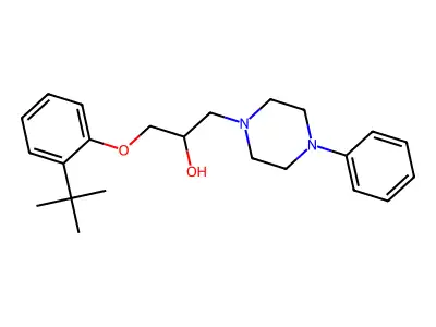 1-(2-Tert-butylphenoxy)-3-(4-phenylpiperazin-1-yl)propan-2-ol structure