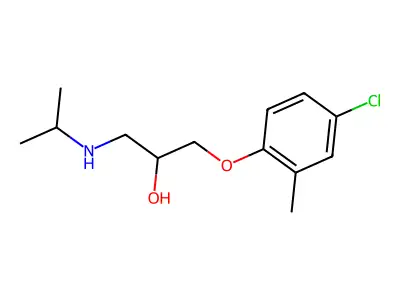 1-(4-Chloro-2-methylphenoxy)-3-[(1-methylethyl)amino]-2-propanol structure