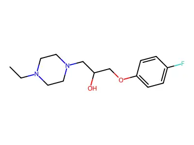 1-(4-Ethylpiperazin-1-yl)-3-(4-fluorophenoxy)propan-2-ol structure