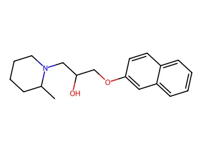 1-(2-Methylpiperidin-1-yl)-3-(naphthalen-2-yloxy)propan-2-ol structure
