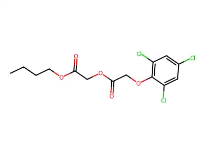 2-Butoxy-2-oxoethyl (2,4,6-trichlorophenoxy)acetate structure