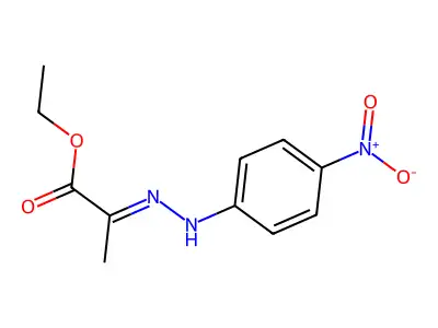 Ethyl {N-[(4-nitrophenyl)amino]carbamoyl}formate structure