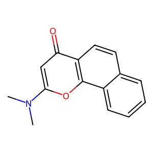 4H-Naphtho(1,2-b)pyran-4-one, 2-(dimethylamino)- structure