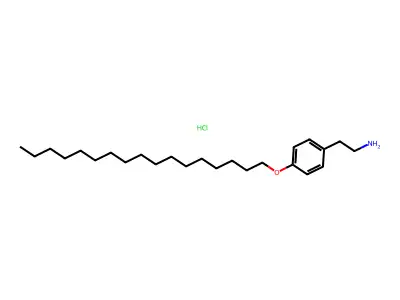 Benzeneethanamine, 4-(heptadecyloxy)-, hydrochloride (1:1) structure