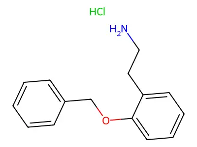 Benzeneethanamine, 2-(phenylmethoxy)-, hydrochloride structure