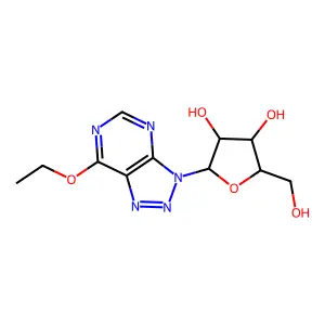 2-(7-Ethoxytriazolo[4,5-d]pyrimidin-3-yl)-5-(hydroxymethyl)oxolane-3,4-diol structure