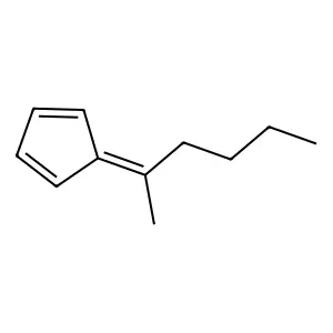 6-(Methyl)-6-(n-butyl)fulvene structure