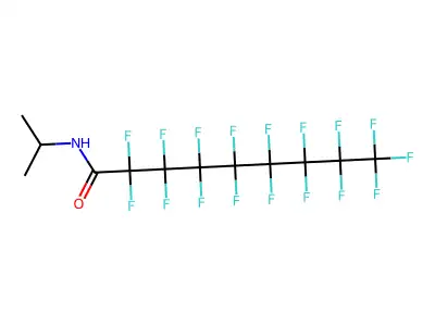 2,2,3,3,4,4,5,5,6,6,7,7,8,8,9,9,9-Heptadecafluoro-N-(propan-2-yl)nonanamide structure