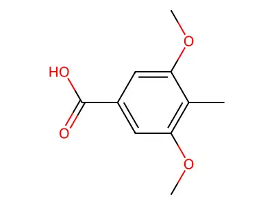 3,4,5-三甲基苯甲酸 structure