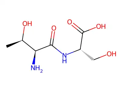 2-[(2-Amino-3-hydroxybutanoyl)amino]-3-hydroxypropanoic acid structure