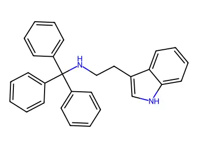 2-(1H-indol-3-yl)-N-tritylethanamine structure