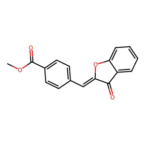 Benzoic acid, 4-[(3-oxo-2(3H)-benzofuranylidene)methyl]-, methyl ester structure