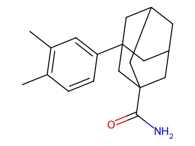 3-(3,4-Dimethylphenyl)adamantane-1-carboxamide structure