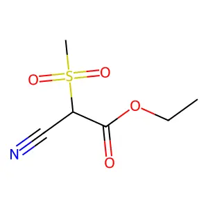 Ethyl cyano(methanesulfonyl)acetate structure