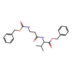 苄氧羰基-β-丙氨酰-L-缬氨酸苄酯 structure