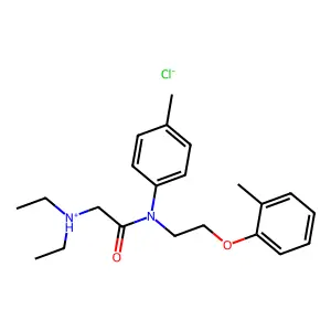 Acetanilide, 2-(diethylamino)-4'-methyl-N-(2-(o-tolyloxy)ethyl)-, hydrochloride structure