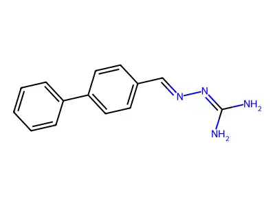 2-([1,1'-Biphenyl]-4-ylmethylene)-hydrazinecarboximidamide structure