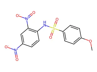 Benzenesulfonamide, N-(2,4-dinitrophenyl)-4-methoxy- structure