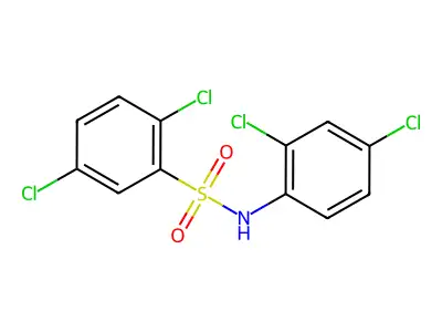 2,5-dichloro-N-(2,4-dichlorophenyl)benzenesulfonamide structure