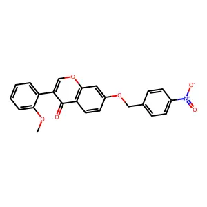 3-(2-Methoxyphenyl)-7-[(4-nitrophenyl)methoxy]chromen-4-one structure