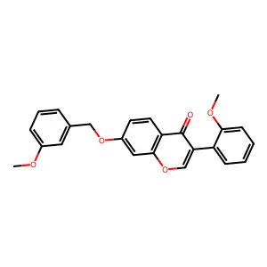 3-(2-Methoxyphenyl)-7-[(3-methoxyphenyl)methoxy]chromen-4-one structure