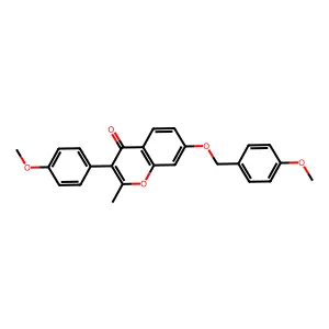 3-(4-Methoxyphenyl)-7-[(4-methoxyphenyl)methoxy]-2-methylchromen-4-one structure