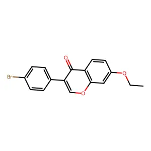3-(4-Bromophenyl)-7-ethoxychromen-4-one structure