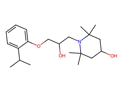1-(2-Hydroxy-3-(2-isopropylphenoxy)propyl)-2,2,6,6-tetramethylpiperidin-4-ol structure