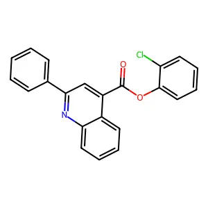 2-Chlorophenyl 2-phenylquinoline-4-carboxylate structure