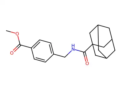 Methyl4-{[(adamantan-1-yl)formamido]methyl}benzoate structure