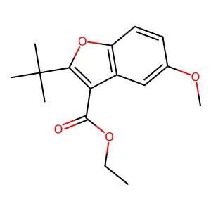 Ethyl 2-tert-butyl-5-methoxy-1-benzofuran-3-carboxylate structure