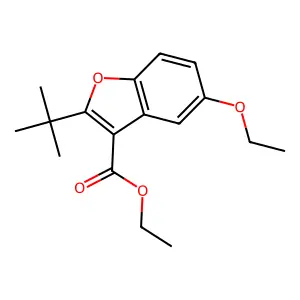 Ethyl 2-tert-butyl-5-ethoxy-1-benzofuran-3-carboxylate structure