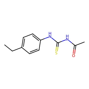 N-[(4-ethylphenyl)carbamothioyl]acetamide structure