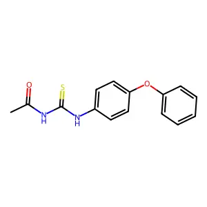 N-[(4-phenoxyphenyl)carbamothioyl]acetamide structure