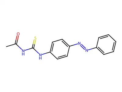 Acetamide, N-[[[4-(2-phenyldiazenyl)phenyl]amino]thioxomethyl]- structure