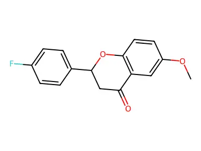 2-(4-Fluorophenyl)-6-methoxychroman-4-one structure