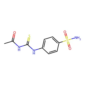 N-[(4-sulfamoylphenyl)carbamothioyl]acetamide structure