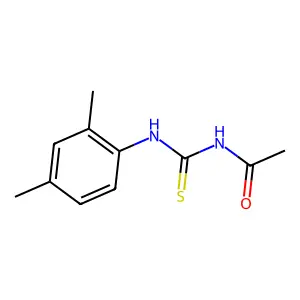 N-[(2,4-dimethylphenyl)carbamothioyl]acetamide structure