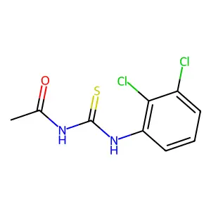 N-[[(2,3-Dichlorophenyl)amino]thioxomethyl]acetamide structure