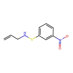 Benzenesulfenamide, 3-nitro-N-2-propenyl- structure
