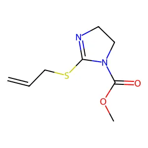2-Imidazoline-1-carboxylic acid, 2-allylthio-, methyl ester structure
