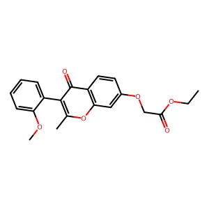 ethyl 2-((3-(2-methoxyphenyl)-2-methyl-4-oxo-4H-chromen-7-yl)oxy)acetate structure